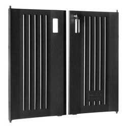 Rubbermaid FG619700 BLA Xtra Locking Door Kit, Black