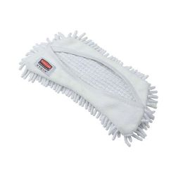 Rubbermaid FGQ86100WH00 11" Hygen Flexible Microfiber Single-Sided Flat Mop, White