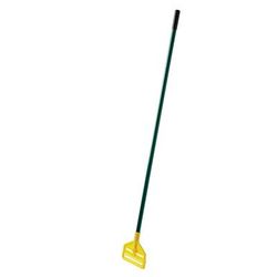 Rubbermaid FGH14600GR00 60" Invader Wet Mop Handle - 1" Headbands, Plastic, Yellow/Green
