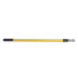 Rubbermaid FGQ75500YL00 Hygen Adjustable Quick-Connect Handle - 48 72" Aluminum, Handle, Yellow