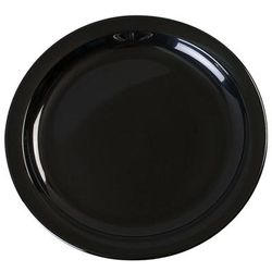 Carlisle KL20103 Kingline 7 1/4" Round Melamine Sandwich Plate, Black