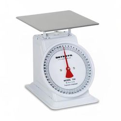 Detecto T100 Top Loading Dial Receiving Scale w/ Enamel Housing, 100 lb x 4 oz, Chrome