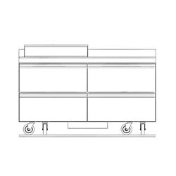 Delfield STD4464NP-8 64" Sandwich/Salad Prep Table w/ Refrigerated Base, 115v, Stainless Steel