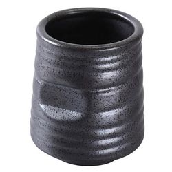 Yanco DB-9303 10 oz Diamond Black Tea Cup - Porcelain, Black