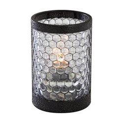 Sterno 80222 Pub Candle Lamp - 3"D x 4 1/2"H, Resin/Plastic, Clear/Black, Case of 6