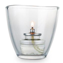Sterno 80553 Helix Candle Lamp - 3 1/2"H, Glass, Clear, Case of 6