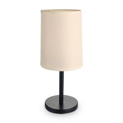 Sterno 80570 Martini Candle Lamp - 4"D x 11"H, Taupe Shade/Matte Black Metal Base, Beige, Case of 6