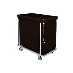 Forbes Industries 1112 Laundry Cart w/ 12 Bushel Capacity - Black Cloth Bag, Steel Frame