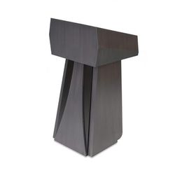 Forbes Industries 5899 Floor Podium w/ 2 Shelves - 25 1/2"L x 22"W x 48 1/4"H, Laminate, Black