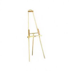 Forbes Industries 6811-SS Floor Easel w/ Adjustable Ledge - 24"W x 20"D x 66 1/2"H, Brushed Stainless Steel
