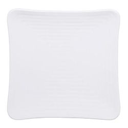 Elite Global Solutions B1334SQ-W 13 3/4" Square Melamine Dinner Plate, White