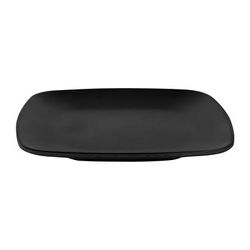 Elite Global Solutions JW5006-B 5 5/8" Square Melamine Dessert Plate, Black, Zen