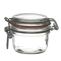 Steelite 4949Q459 Fido Jars 6 oz Fido Jar w/ White Gasket - Glass, Clear