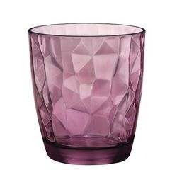 Steelite 4990Q789 13 1/2 oz Diamond Double Old Fashioned Glass, Purple