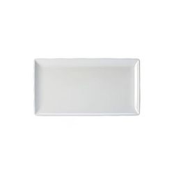 Steelite 68A417EL595 12 3/4" x 7" Rectangular Creations Platter - Melamine, White