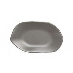 Steelite 7006DD022 7" x 4 1/4" Oval Delfin Platter - Melamine, Marisol Driftwood, Gray, 1 Dozen
