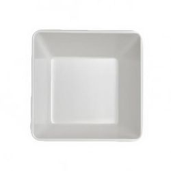 Steelite 7040DD201 45 oz Square Melamine Bowl, White