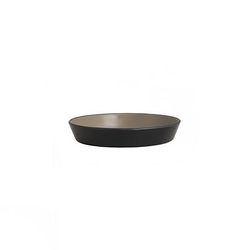 Steelite 7810JB008 20 1/4 oz Round Melamine Bowl, Sandstone, Black