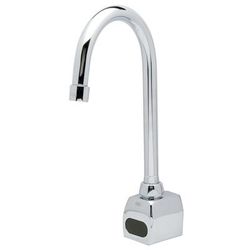Zurn Industries Z6922-XL-MV Wall Mount Gooseneck Sensor Faucet w/ Mixing Valve & 0.5 gpm Aerator - Chrome, Wall-Mount