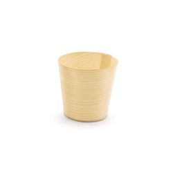 Front of the House ASC020NAW28 5 oz Servewise Disposable Ramekin, Pinewood, Beige