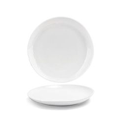 Front of the House DDP061WHP22 10" Round Kiln Plate - Porcelain, White