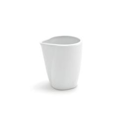 Front of the House TCS004WHP23 6 oz Round Catalyst Mod Creamer - Porcelain, White