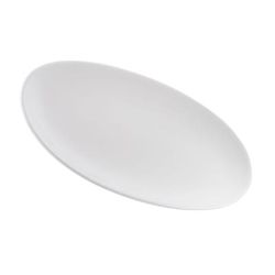 Churchill WHOV301 Oval Chef's Plate - 11 3/4" x 5 7/8", Ceramic, White