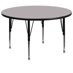 Flash Furniture XU-A60-RND-GY-T-P-GG 60" Round Activity Table - Laminate Top, Gray