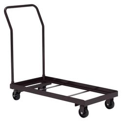 National Public Seating DY700/800 Chair Dolly w/ 36 Chair Capacity for Series 800 Chairs - Steel, Dark Brown