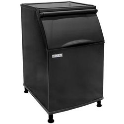 MoTak PKB0535 30" Ice Bin - 534 lbs, Stay-Open Door, Black