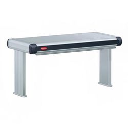 Hatco GR2AHL-24D6 120 27 1/2" High Watt Strip Warmer - Double Rod, Remote Control Required, 120v, Silver