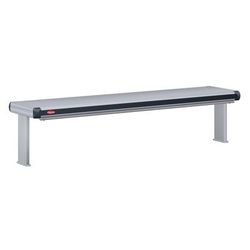 Hatco GR2AL-66D6 120 69 1/2" Standard Watt Strip Warmer - Double Rod, Remote Control Required, 120v, Silver