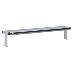 Hatco GR2AL-84D6 240 87 1/2" Standard Watt Strip Warmer - Double Rod, Remote Control Required, 120/240v/1ph, Silver