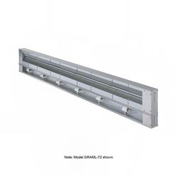 Hatco GRAML-120 240 120" Maximum Watts Infrared Strip Warmer - Single Rod, 1 Remote Toggle Control, 120/240v/1ph, Silver