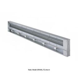 Hatco GRAML-36 208 36" Maximum Watts Infrared Strip Warmer - Single Rod, 1 Remote Toggle Control, 120/208v/1ph, Silver