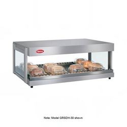 Hatco GRSDH-52 52" Self Service Countertop Heated Display Shelf - 1 Shelf, 120v, Silver