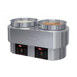 Hatco Countertop Soup Warmer - (2) 11 qt, Thermostatic Controls, Stainless Steel, 208-240v/1ph, RHW-2