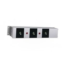 Hatco RMB-14AG Remote Control Enclosure w/ 3 Toggle Switches & 3 Indicator Lights for 208v, 3 Toggle Switches & 2 Indicator Lights, Silver