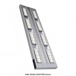 Hatco UGAH-60D6 240 60" High Watt Ceramic Strip Warmer - Double Tile, Remote Toggle Control, 240v/1ph, Silver