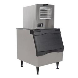 Scotsman MC0322MA-1/B330P/KBT27 356 lb Prodigy ELITE Full Cube Commercial Ice Machine w/ Bin - 344 lb Storage, Air Cooled, 115v, Stainless Steel