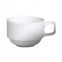 Cameo China 210-80C 8 oz Imperial Stackable Coffee Cup - Ceramic, White