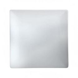 Cameo China 710-111N 11" Square Coupe Plate - Ceramic, White, Case of 12