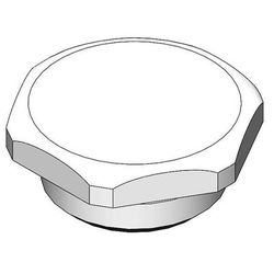 T&S 000623-40 Hex Cap for Spray Valve, Chrome
