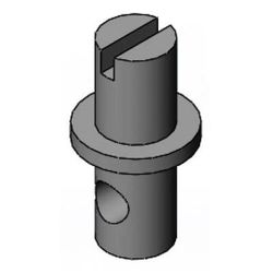 T&S 000834-25 Stem for Glass Filler, Rough Chrome Plated
