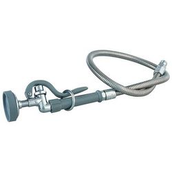 T&S B-0100 Prerinse Spray w/ Auto Shut Off & 44" Flexible Stainless Steel Hose