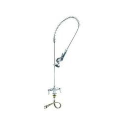T&S B-0113-SWV Pre-Rinse Spray Valve w/ 44" Flexible Hose, Spring Action Gooseneck, Stainless Steel