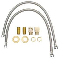 T&S B-0230-KIT Inlet Kit, 1/2" NPT Nipple, Close Elbows, 24" Flex Supply Hoses