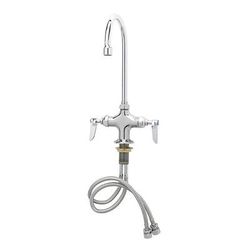 T&S B-0301-VR Deck Mount Pantry Faucet w/ 5 3/4" Swing Gooseneck Nozzle