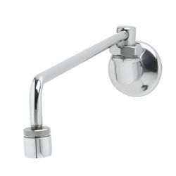 T&S B-0577 Splash Mount Chinese Range Faucet w/ 13 3/4" Swing Nozzle, Chrome