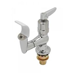 T&S B-2360 Deck Mount Drinking Faucet w/ Flexible Mouth Guard & Lever Handle, Chrome-Plated Brass